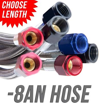 192   -8AN STAINLESS BRAIDED