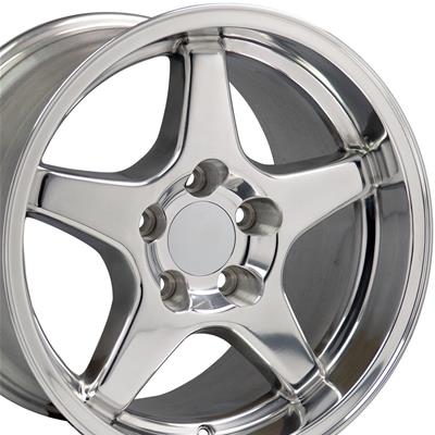 WHEEL ALUM POLISHED 17X11