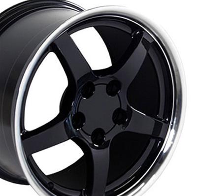WHEELBLACKMACHINED LIP17X9.5