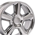 WHEEL ALUM CHROME 20X8.5