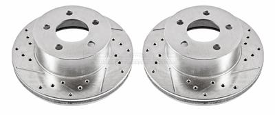 ROTORS BRAKE DRILLED SLOTTED F