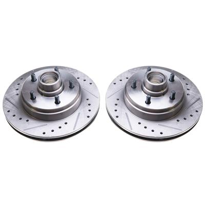 DRILLED/SLOTTED ROTORS PAIR