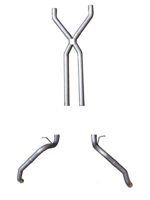 EXHAUST SYSTEM W/O MUFFLERS