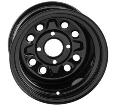 WHEEL STEEL GLOSS BLACK 12X7