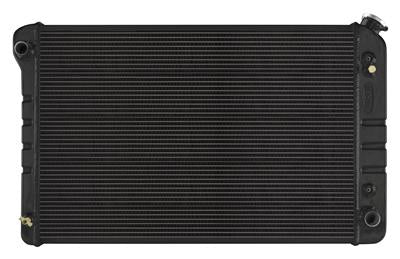 RADIATOR ALUM BLACK 2-ROW XFLO