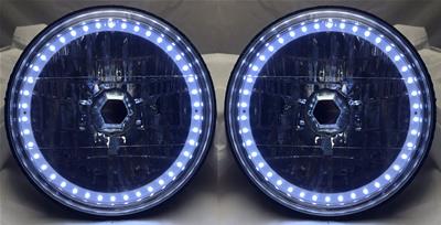 HEADLIGHTS 7 WHITE-HALO