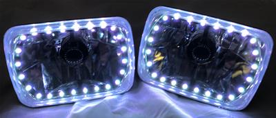 HEADLIGHTS 6X7 BLK ILLUSION