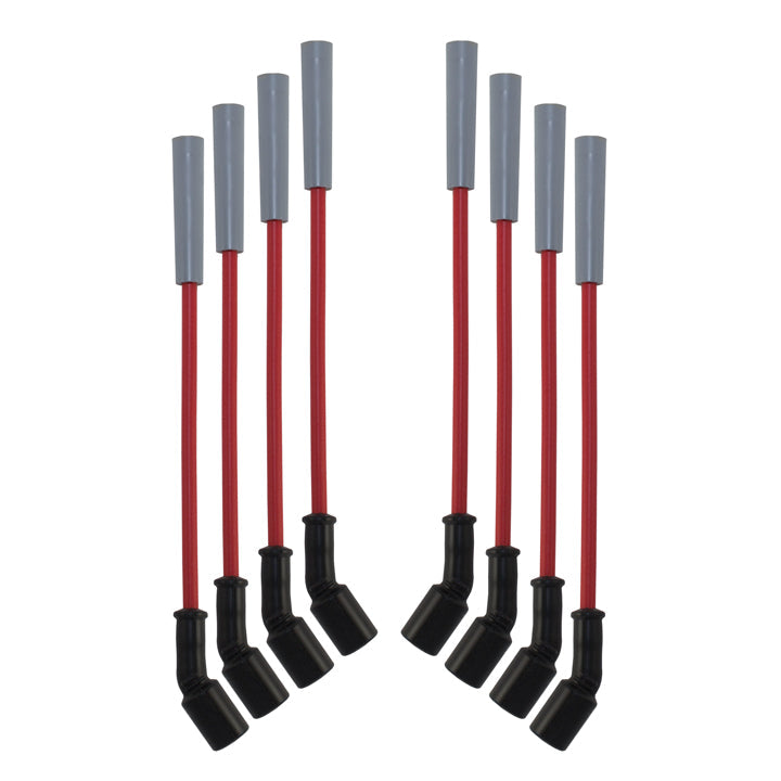 Red 8.5mm Spark Plug Wires – GM Truck & SUV 4.8/5.3/6.0/6.2L (99-13), Straight or 45° Boot