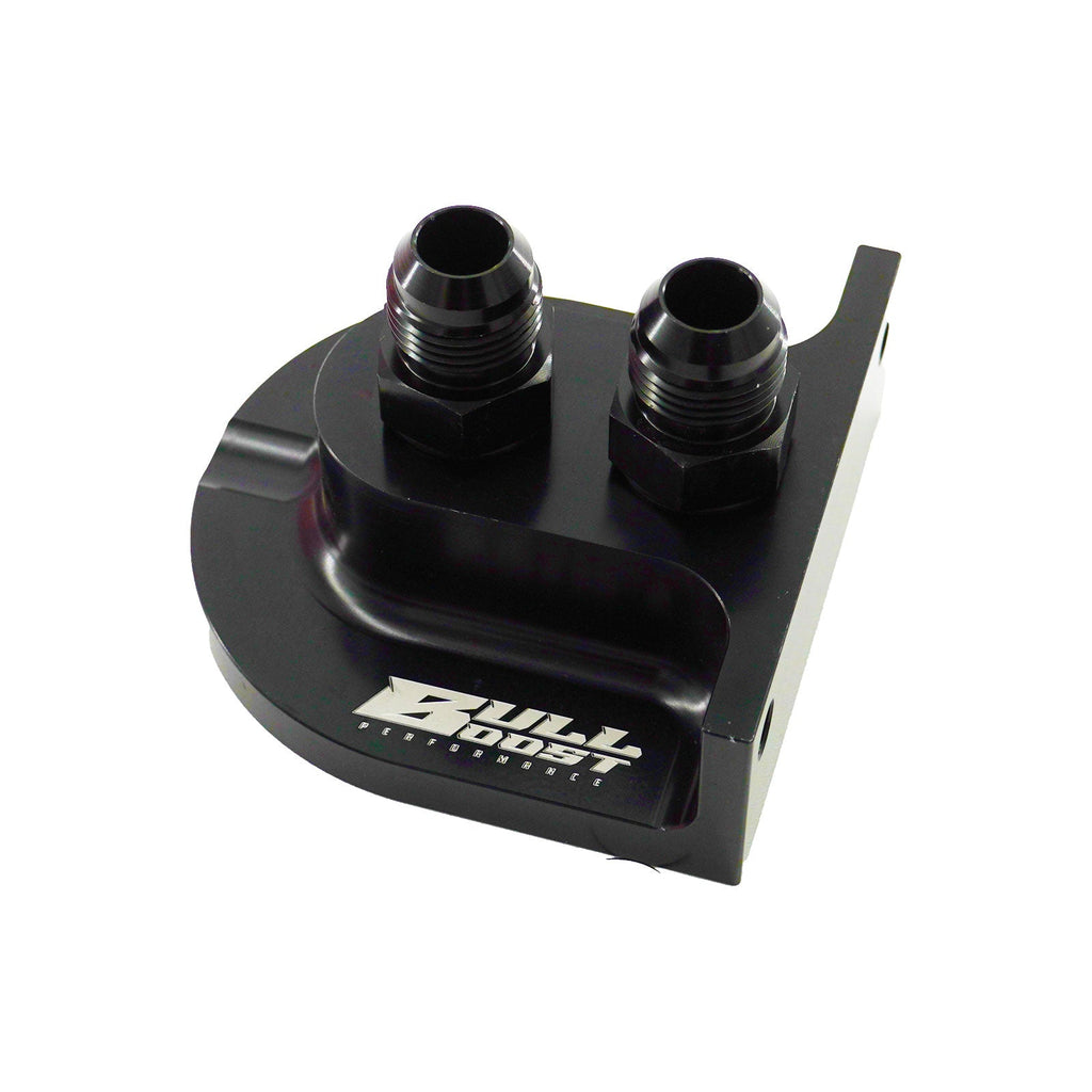Billet Remote Oil Filter Relocation Mounting Bracket -10 AN with Pressure Port