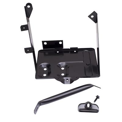 BATTERY TRAY KIT BLK 76-86 CJ