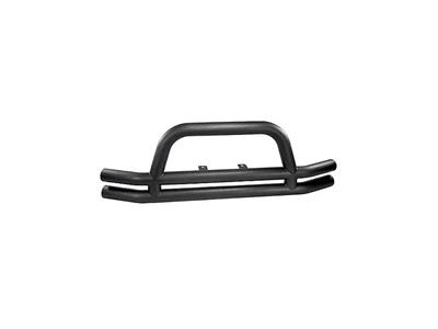 BUMPER FR BLK W/ RISER 76-06