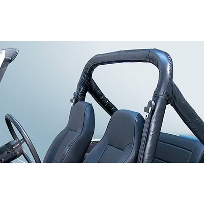 COVER KIT ROLLBAR BLK CJ