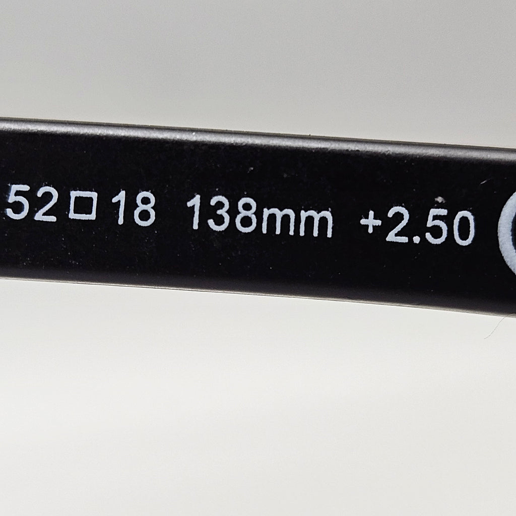 READING GLASSES (4-PACK) Single Power Reading Glasses (+2.50) 138MM Black