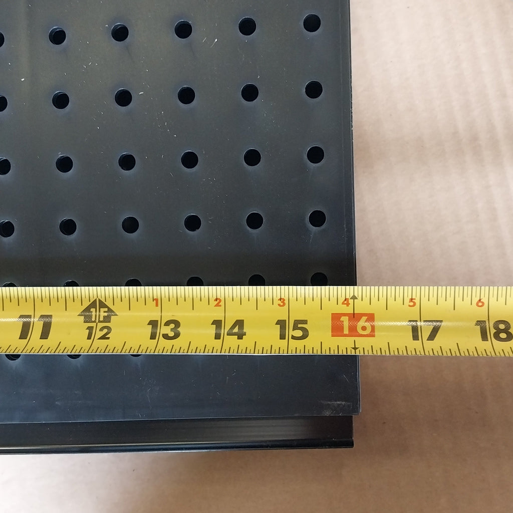 AZAR Black 2 Sided Pegboard Spinner Top 16"x60"x2"