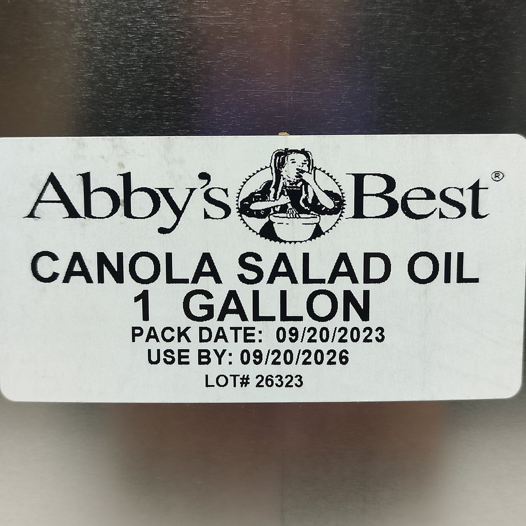 ABBY'S BEST BAKERY (6 PACK) 1 Gallon each) Canola Salad Oil 04/27