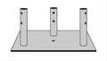 ROHN Pier Pin Tower Base Plates