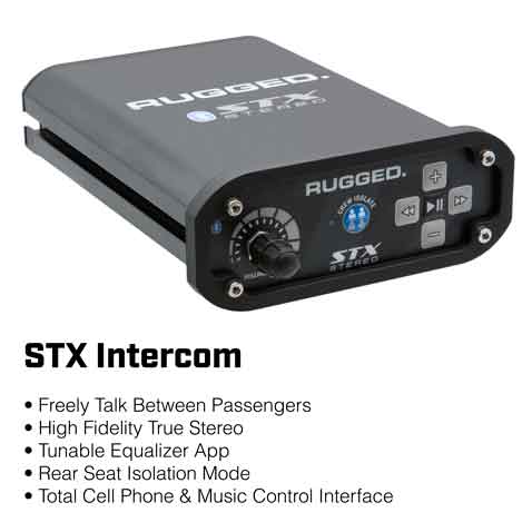 Rugged Radios STX STEREO Complete Master Communication Kit with Intercom and 2-Way Radio
