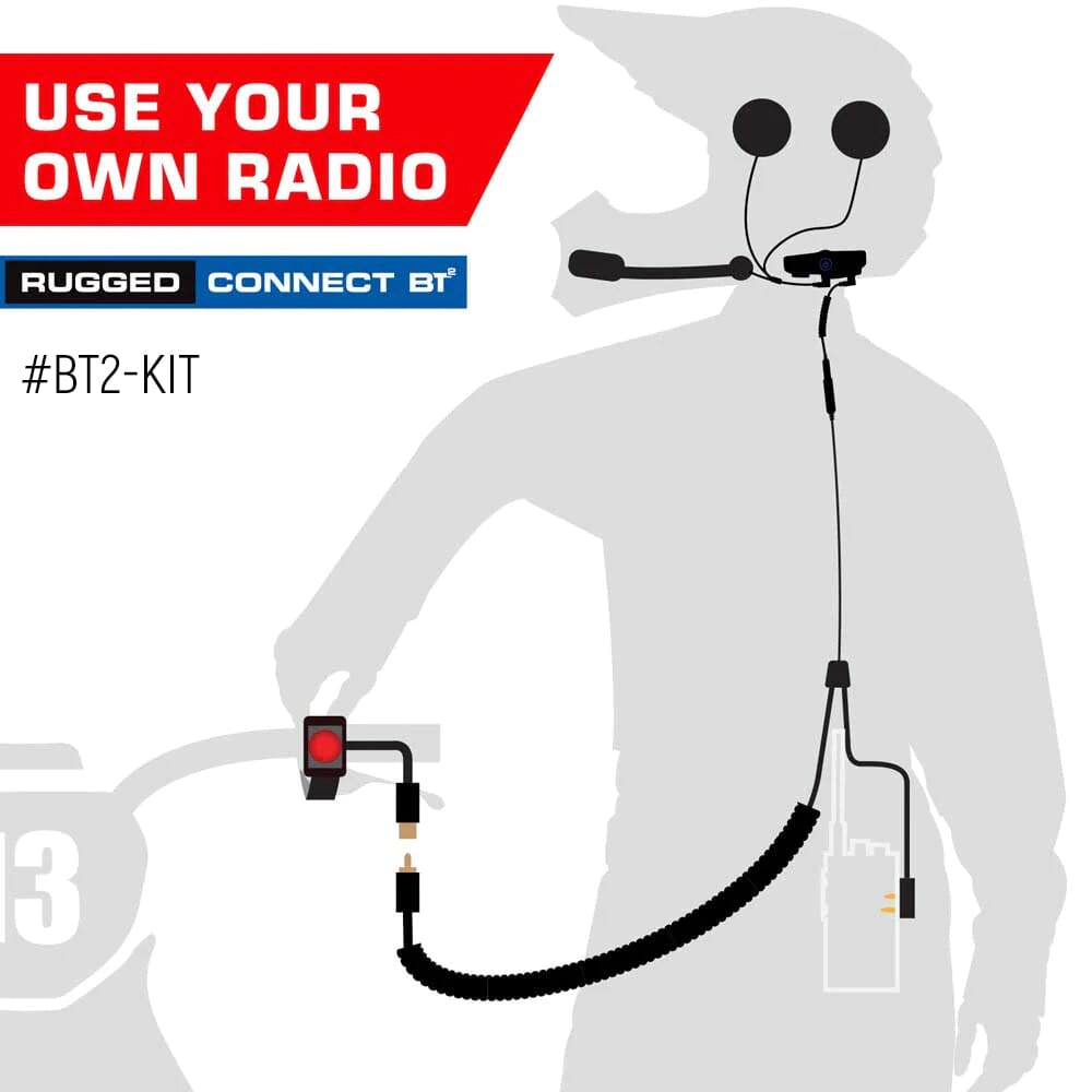 Rugged Radios CONNECT BT2 Bluetooth Moto Kit with GMRS Radio