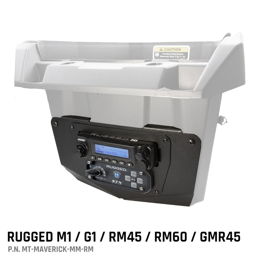 Rugged Radios Can-Am Commander and Maverick - Glove Box Multi-Mount Kit for Rugged UTV Radios and Intercoms