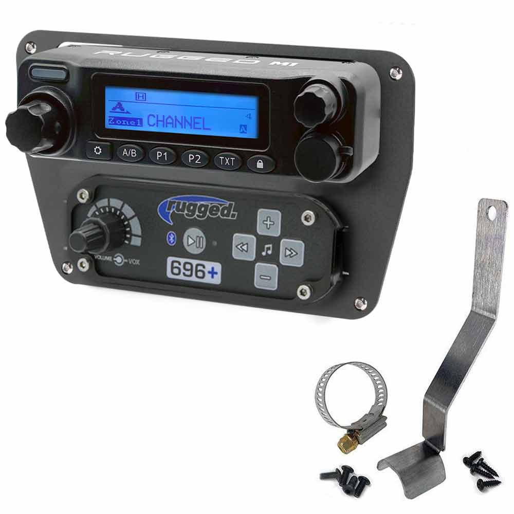 Commander and Maverick Complete Communication Kit with Bluetooth Intercom and 2-Way Radio - Dash Mount - 696 PLUS / G1 GMRS