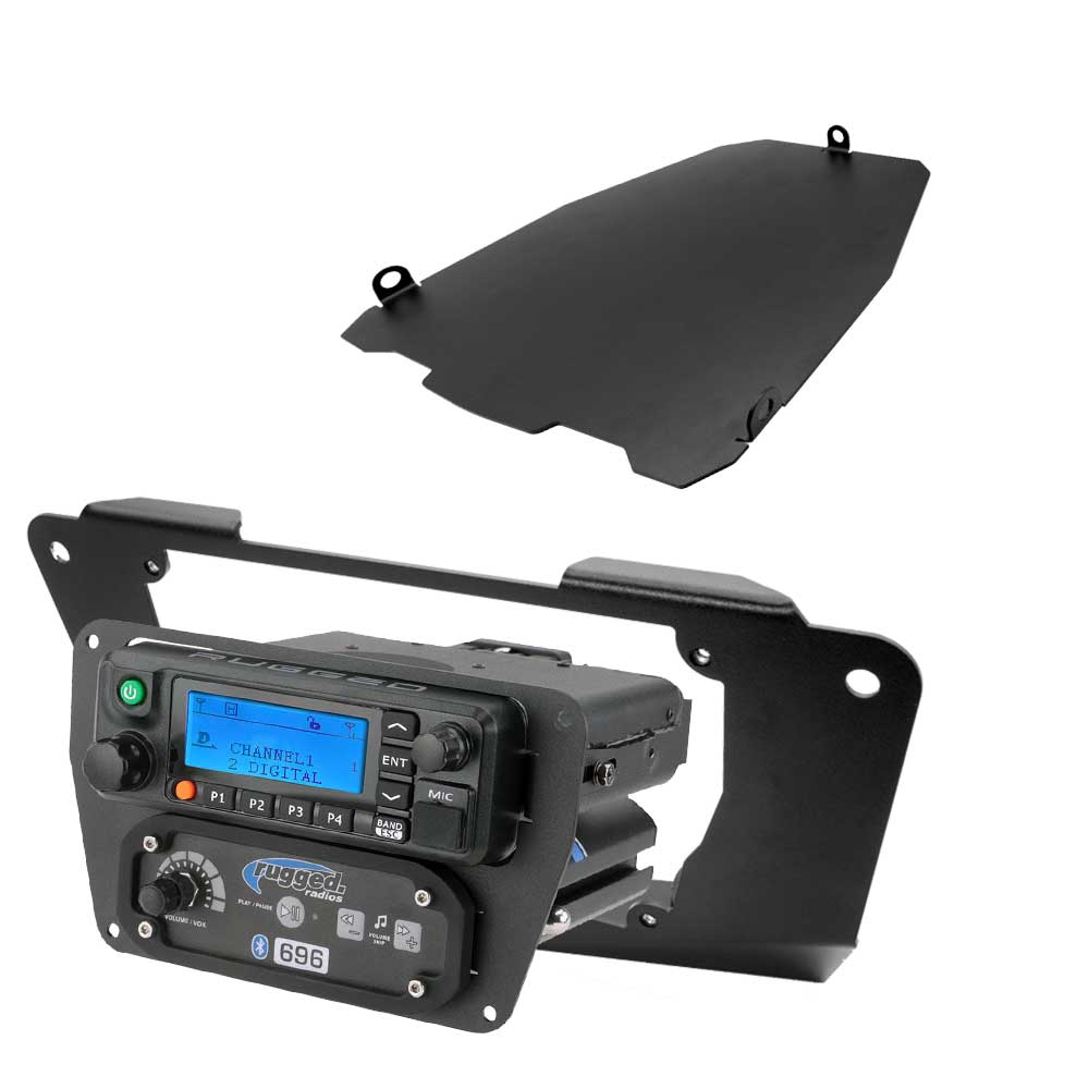 Rugged Radios Can-Am Commander and Maverick - Glove Box Multi-Mount Kit for Rugged UTV Radios and Intercoms