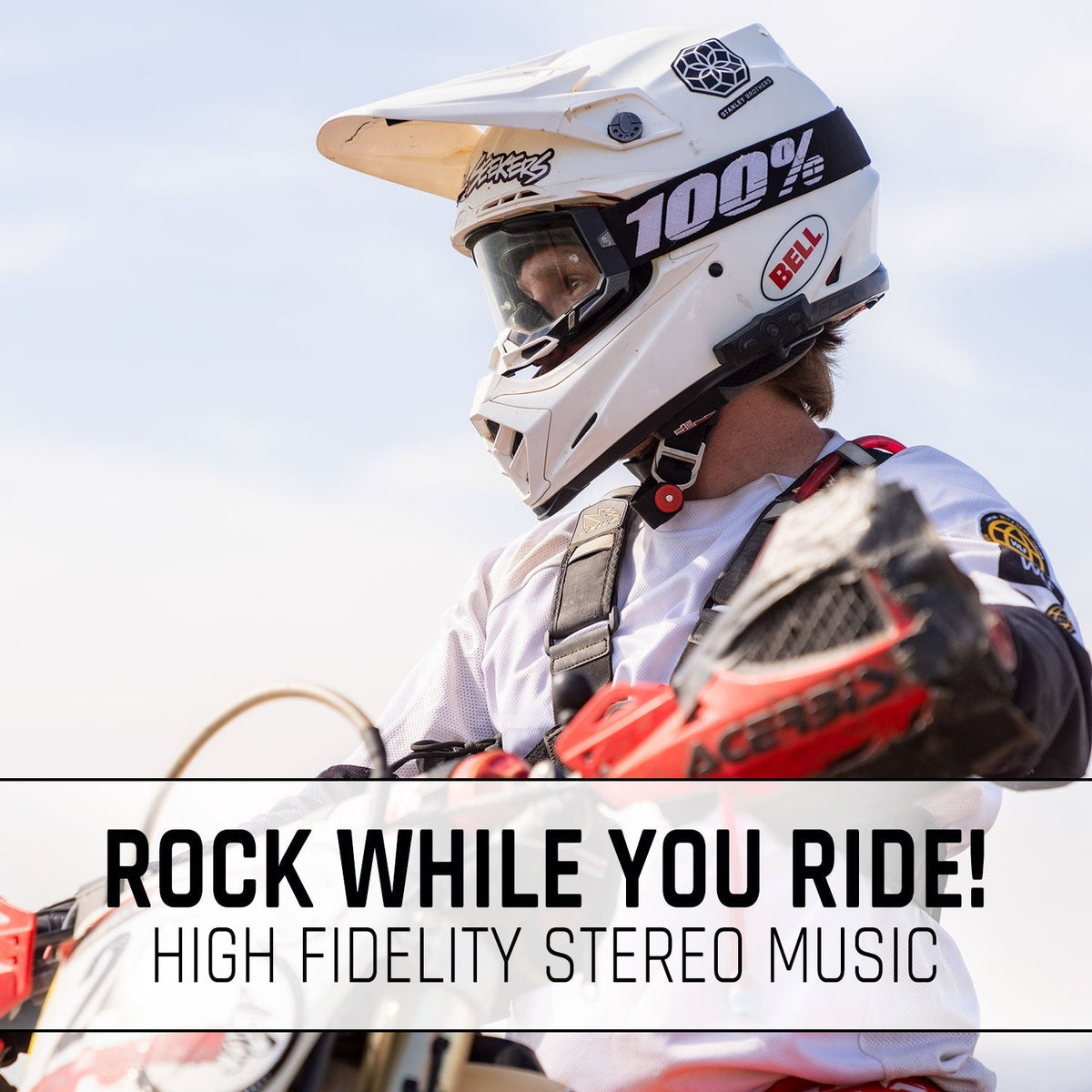 Rugged Radios CONNECT BT2 Bluetooth Headset for Motorcycle Helmet