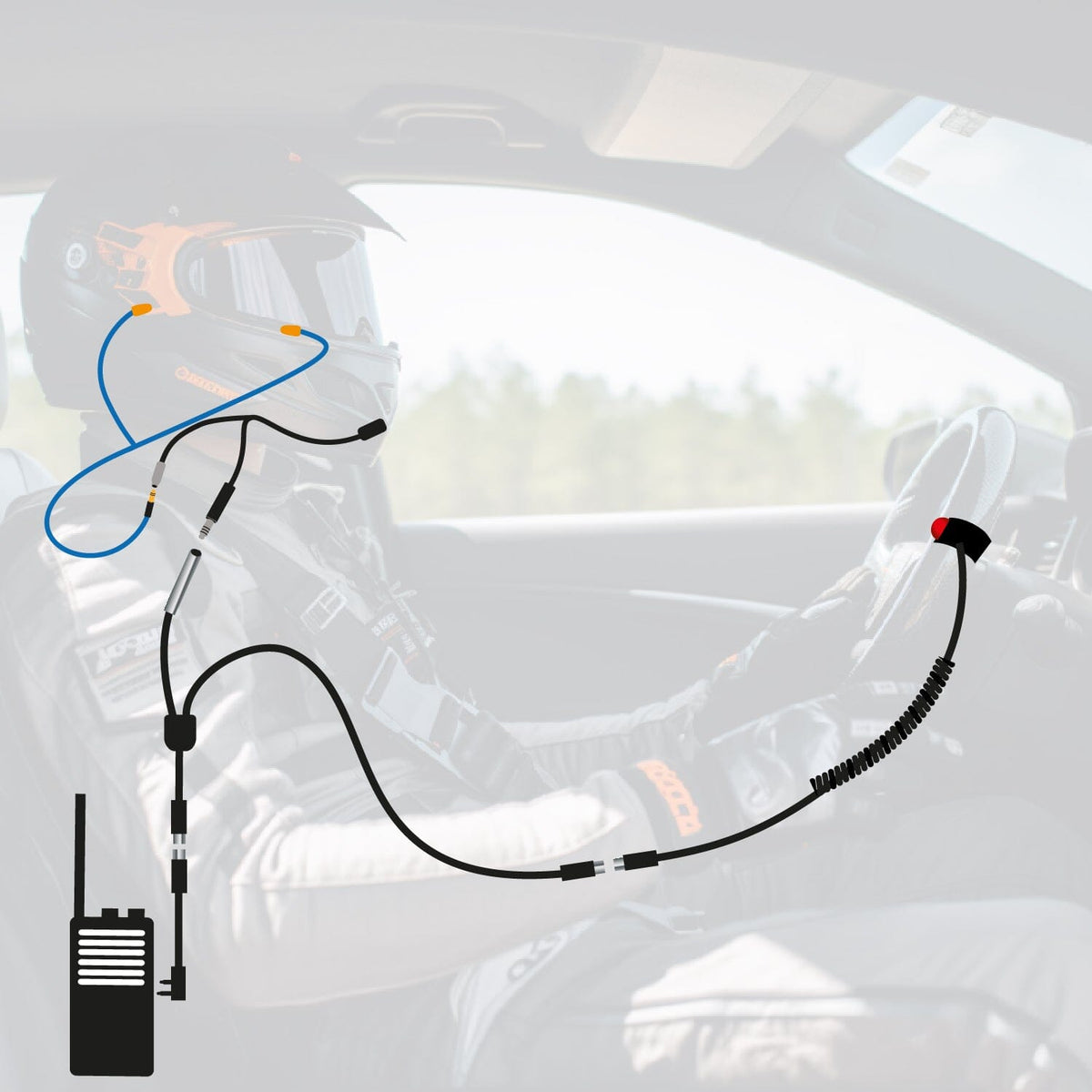 Rugged Radios NASCAR and IMSA Racing Communication System for Driver and Crew Chief