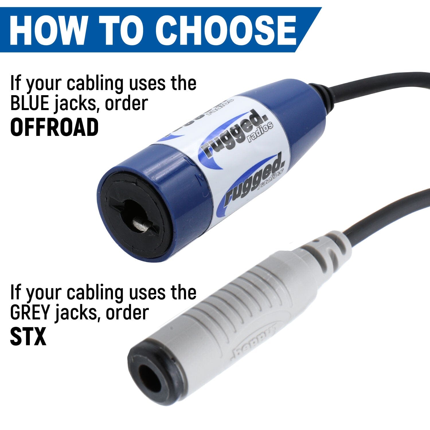Single Headset / Helmet Jack - Bar Mount - Offroad