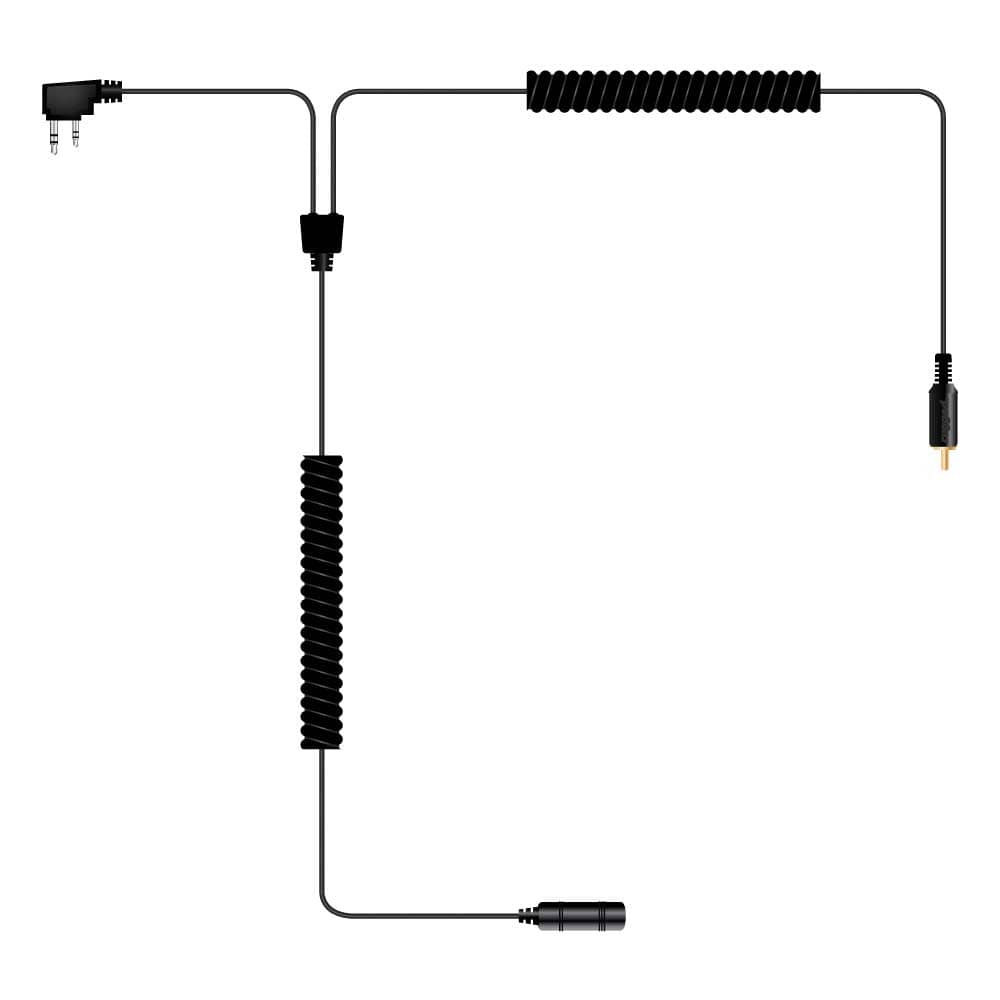 Rugged Radios SUPER SPORT Complete Motorcycle Communication Kit with Lightweight SPORT Cables