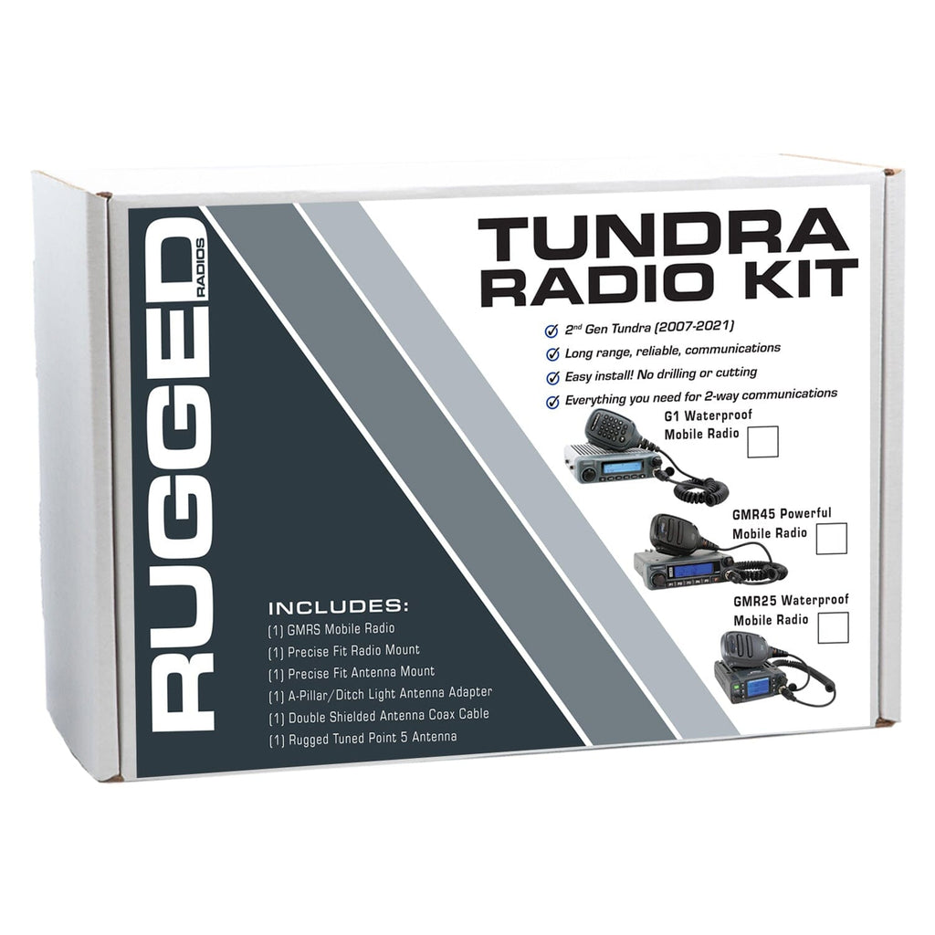 Rugged Radios Toyota Tundra Two-Way GMRS Mobile Radio Kit