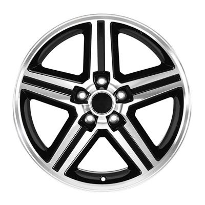 WHEEL ALUM 18X8 GLOSS BLK MACH