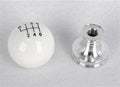WHITE ENGRAVED SHIFT KNOB AND
