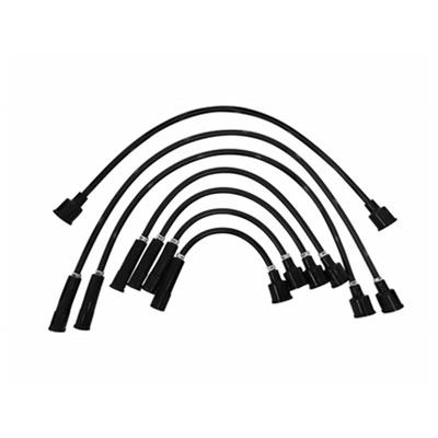 WIRES SPARK PLUG 8MM BLACK SET