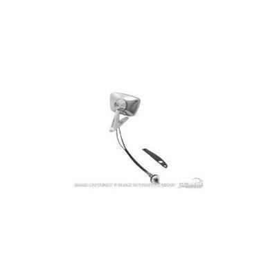 MIRROR SIDE DRIVER CHROME MANU