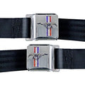 SEATBELTS LAP MUSTANG BLUE SET