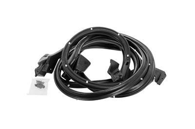 DOOR WEATHERSTRIP WITH CLIPS &