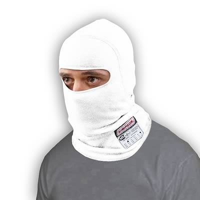 NOMEX HEAD SOCK SINGLE - WHITE