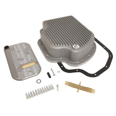 TH400 RIBBED ALUM TRANS PAN