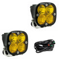 Baja Designs Squadron Pro Black LED Auxiliary Light Pod Pair Driving/Combo Amber