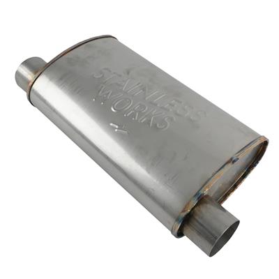 MUFFLER SS OVAL TURBO S-TUBE