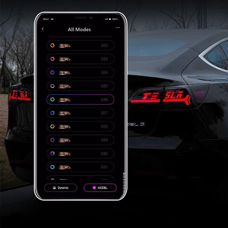 TESERY OLED APP-Controlled Tail Light for Model 3/Y