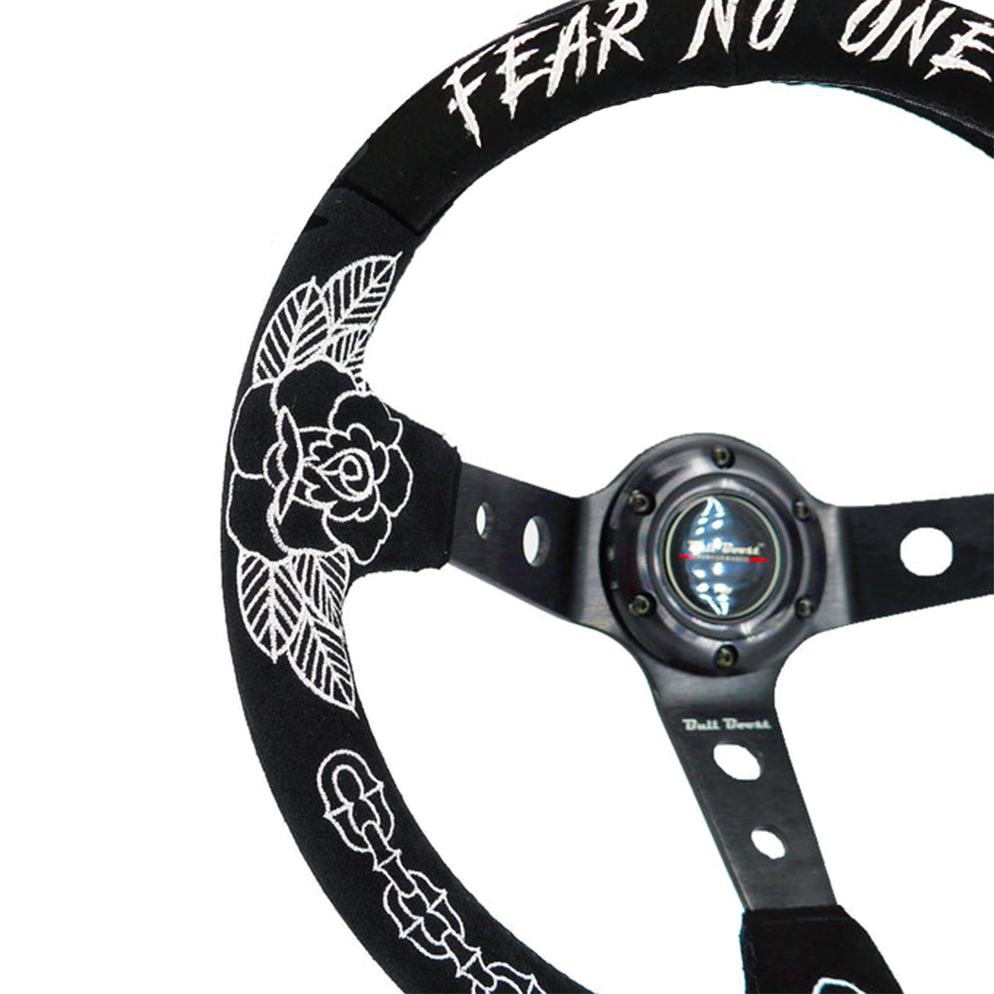 BW Rose Deep Dish Steering Wheel + Short Hub Adapter Kit For Honda Acura