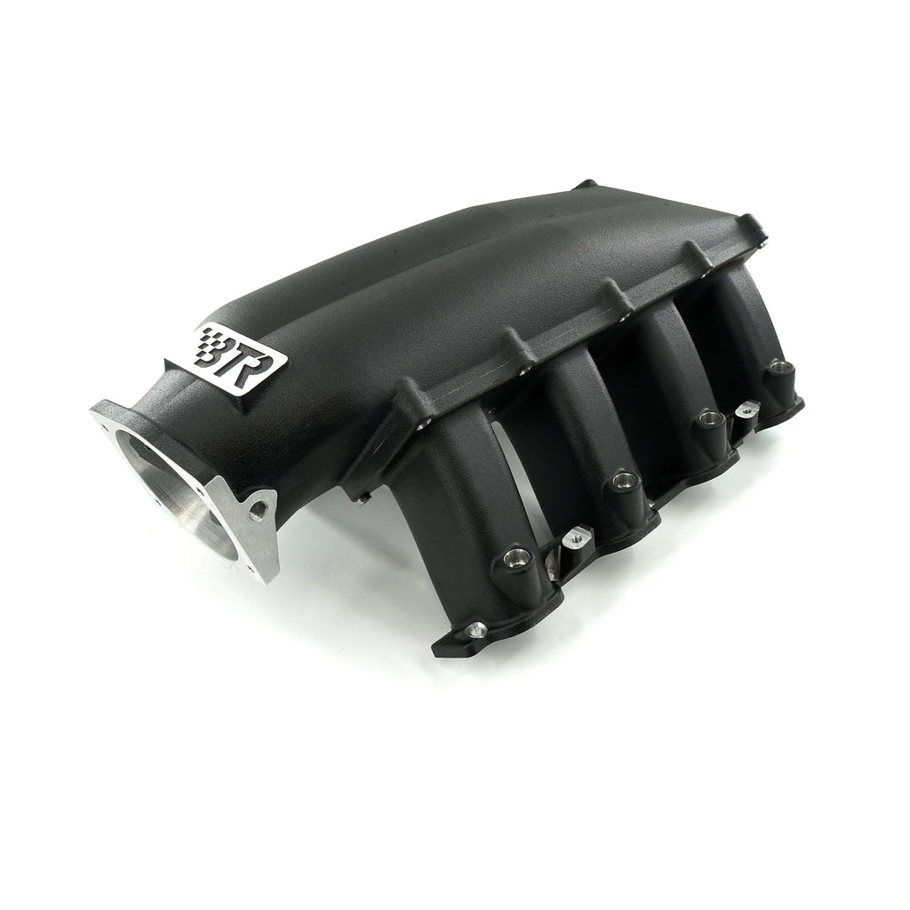 BTR TRINITY MID LENGTH INTAKE MANIFOLD - GEN V LT - BLACK WITH INJECTOR HOLES - TRA-GENV-INJ-BLK-ML