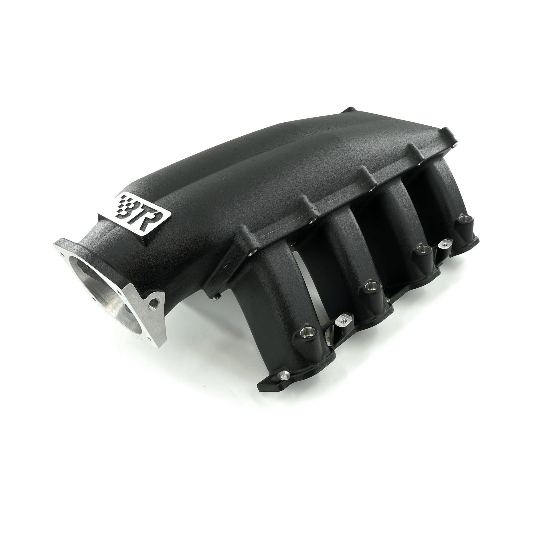 BTR TRINITY MID LENGTH INTAKE MANIFOLD - GEN V LT - BLACK WITH INJECTOR HOLES - TRA-GENV-INJ-BLK-ML
