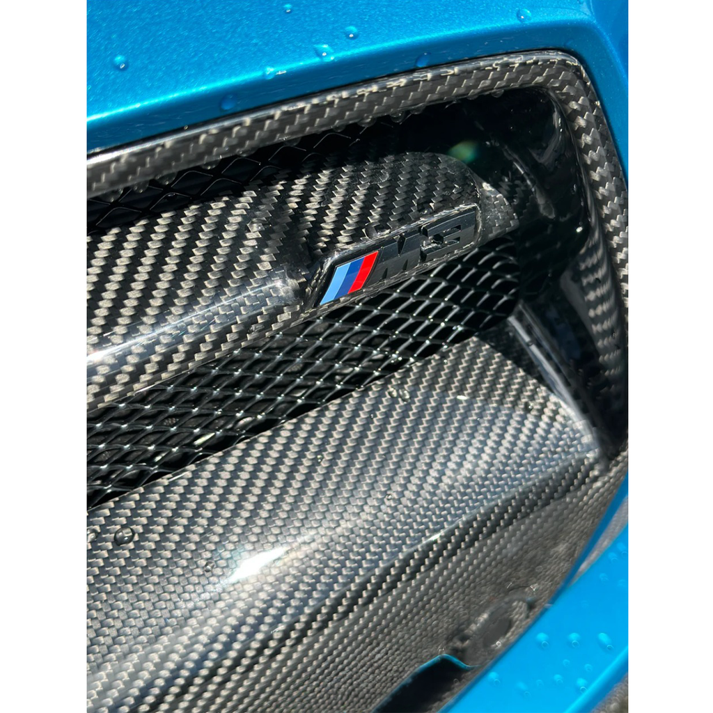 VR Style Carbon Fiber Front Grille Replacement Set for BMW G80 M3 G82 G83 M4