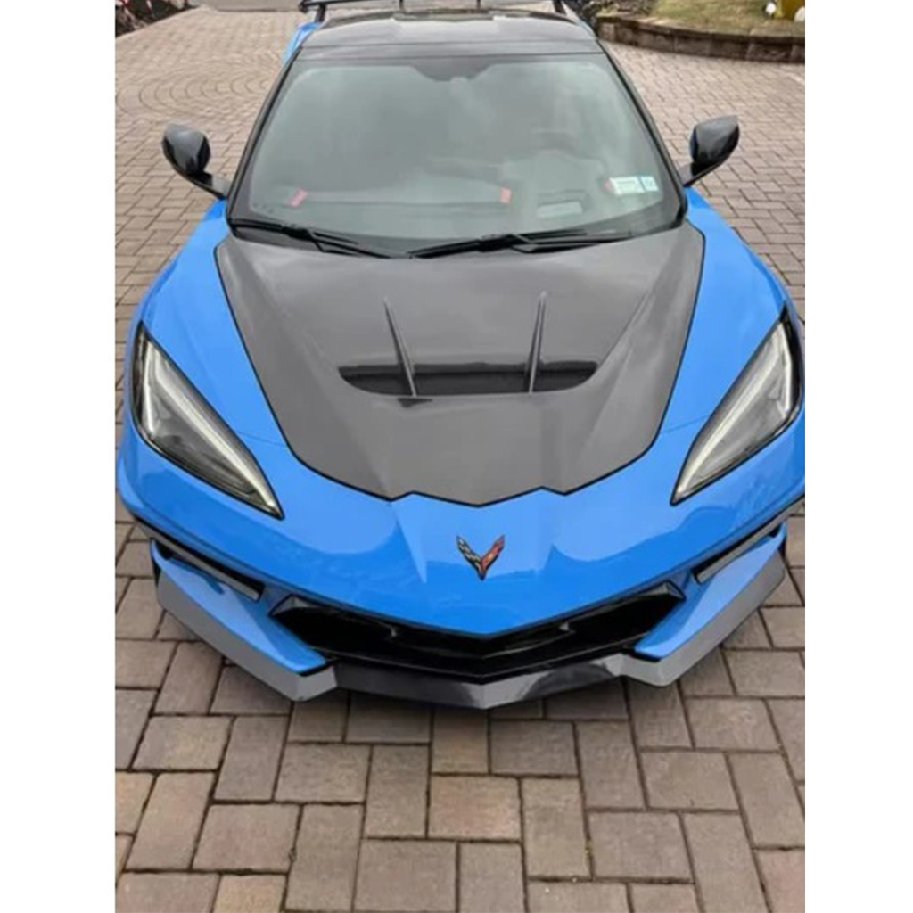 V3 Vented Carbon Fiber Hood Bonnet for Chevrolet Corvette C8