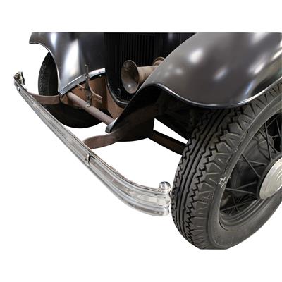 BUMPER FRONT/REAR STEEL CHR