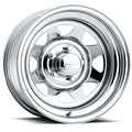 WHEEL  CHROME 8 SPOKE 15X10  6