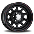 WHEEL  BLACK DAYTONA 15X8  5X5