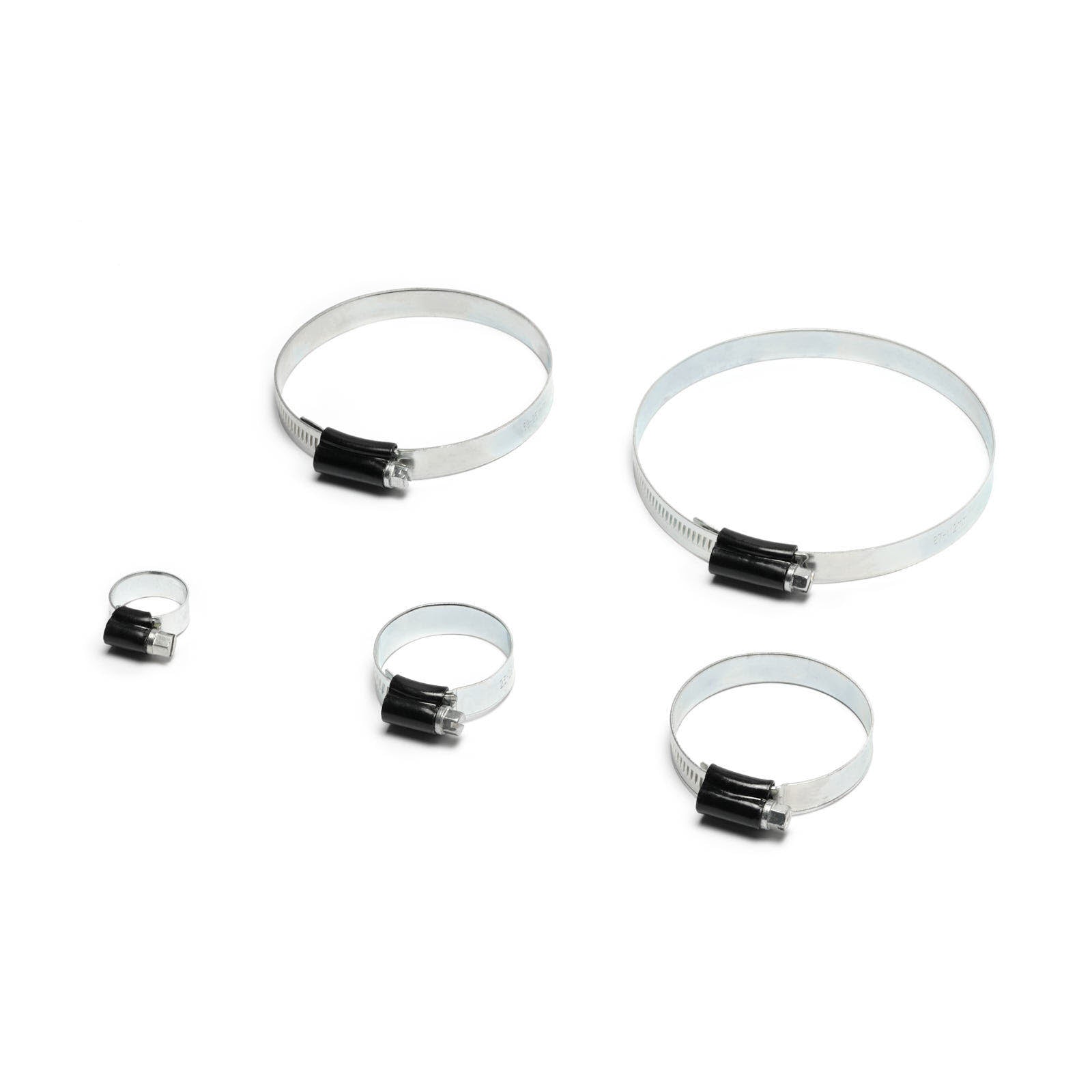 HD Hose Clamps, black - pack of 5